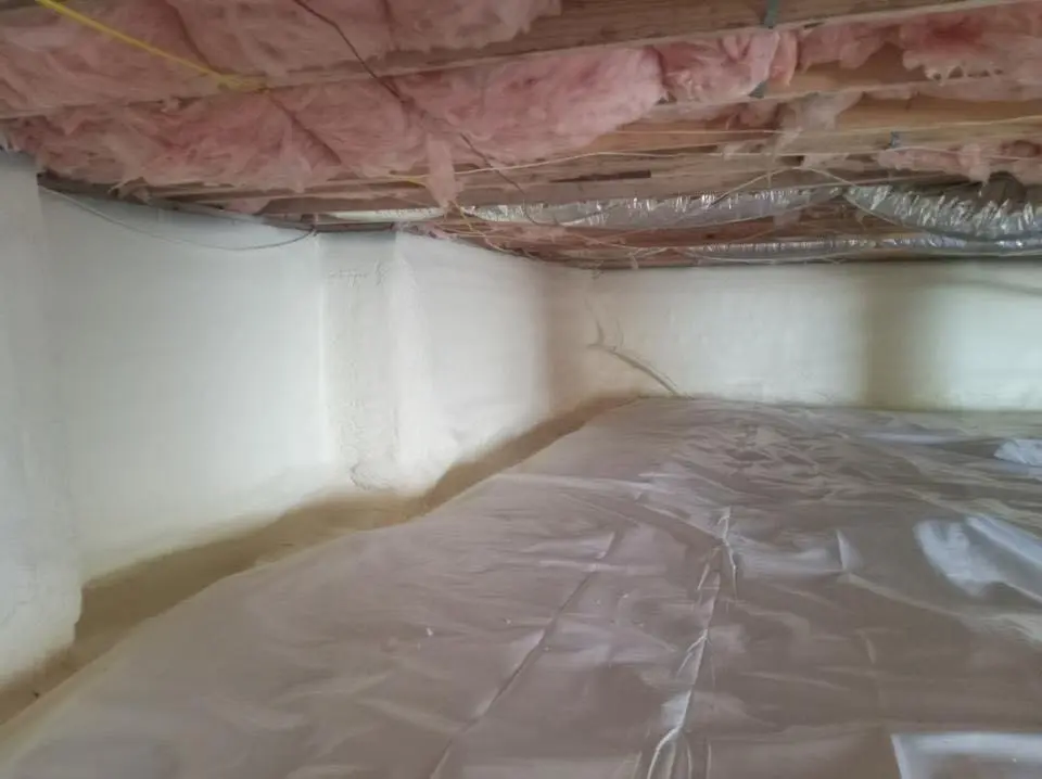 Crawl space encapsulation with closed-cell spray foam for Roof Waterproofing in Yuma